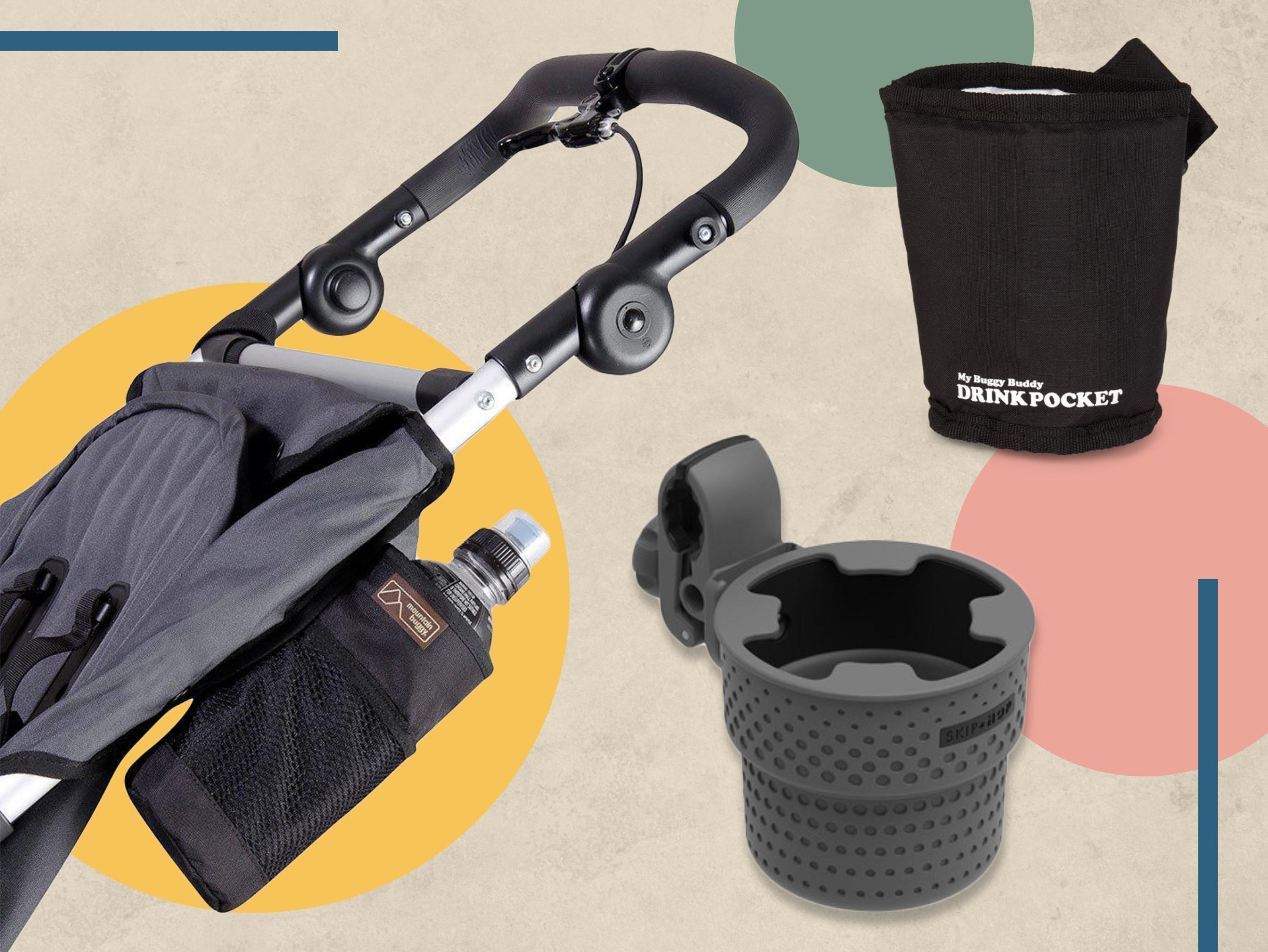 Universal pushchair 2025 cup holder